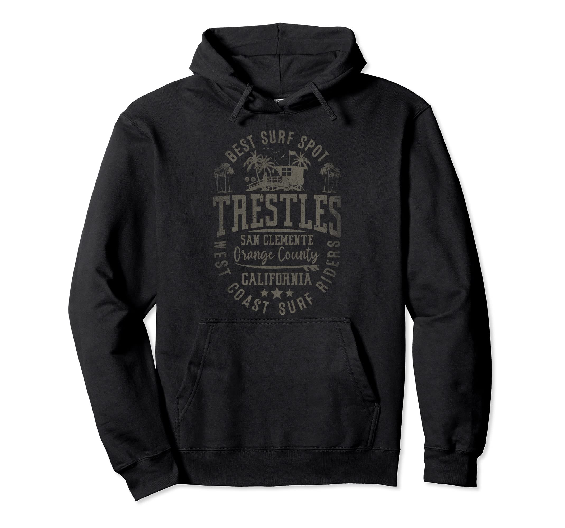 Trestles San Clemente Best Surf Spot Hoodie - Minimalist Print Unisex - T-Shirt, Sweatshirt, Hoodie