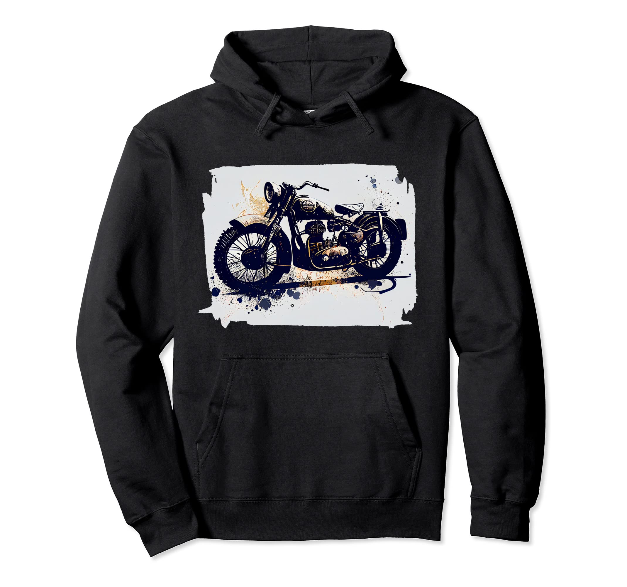 Motorcycle Art Hoodie - Custom Art Print Men Women - T-Shirt, Sweatshirt, Hoodie