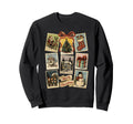 Stamp Holiday Postage Art Sweatshirt - Fun Novelty Design for Adults - T-Shirt, Sweatshirt, Hoodie