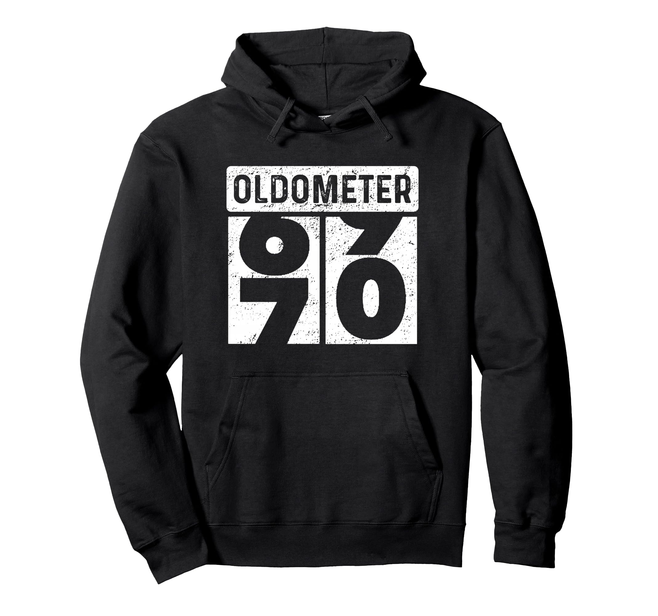 Oldometer Odometer Funny 70Th Birthday Hoodie - Graphic Print Men Women - T-Shirt, Sweatshirt, Hoodie
