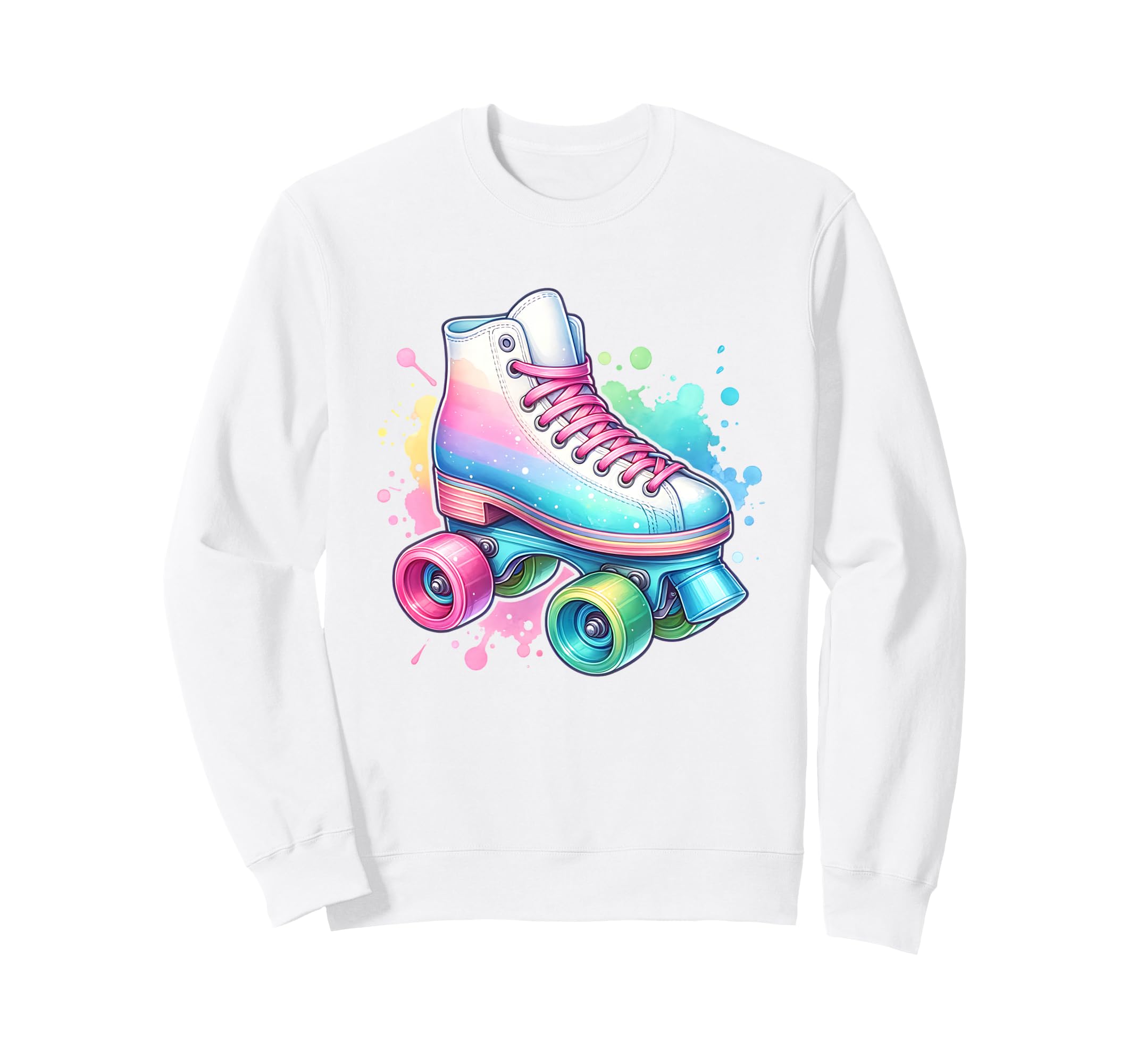 Roller Skate Colorful Roller Skating Sweatshirt - Trendy Graphic Men Women - T-Shirt, Sweatshirt, Hoodie