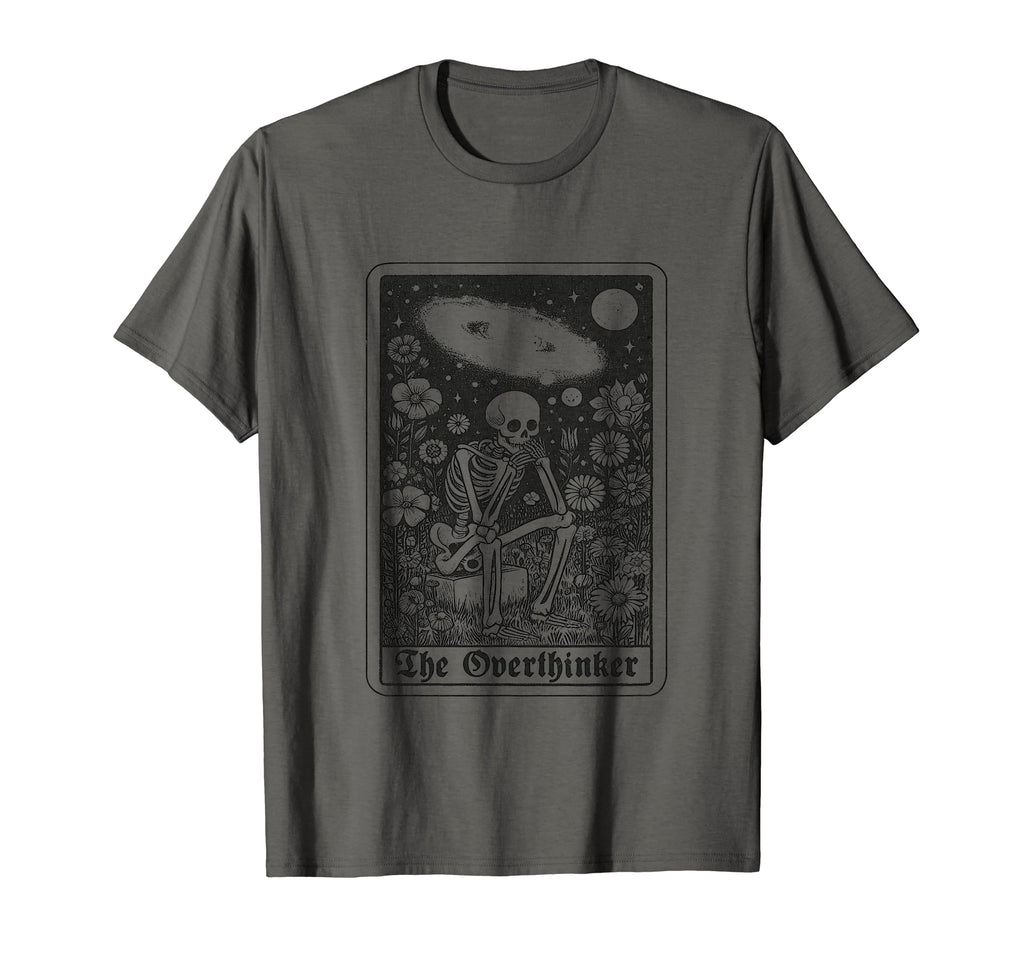 Overthinker Tarot Cards Reader Occult T-Shirt - Graphic Print for Adults - T-Shirt, Sweatshirt, Hoodie