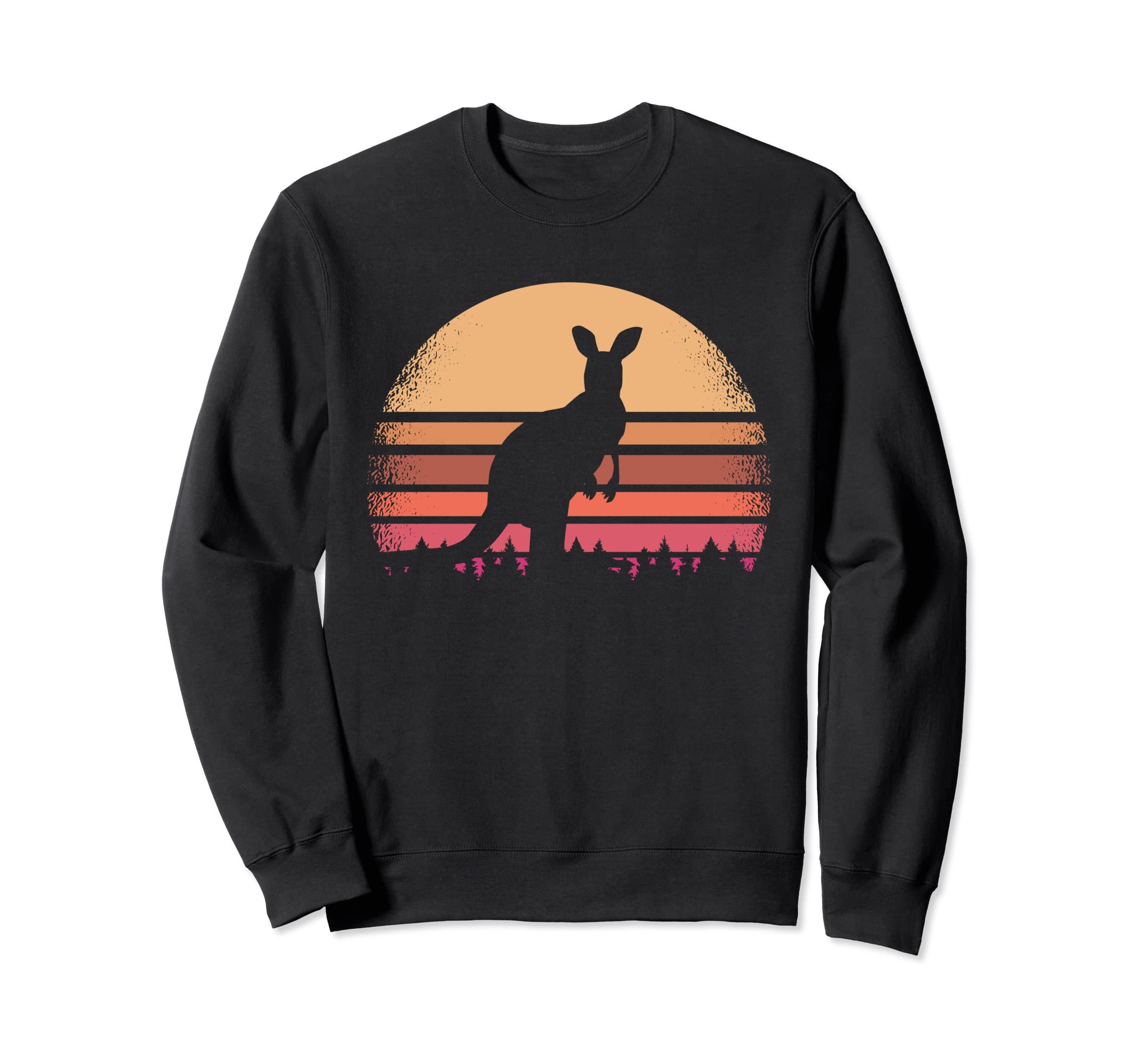 Kangaroo Australia Distressed 70S 80S Sweatshirt - Graphic Print Men Women - T-Shirt, Sweatshirt, Hoodie