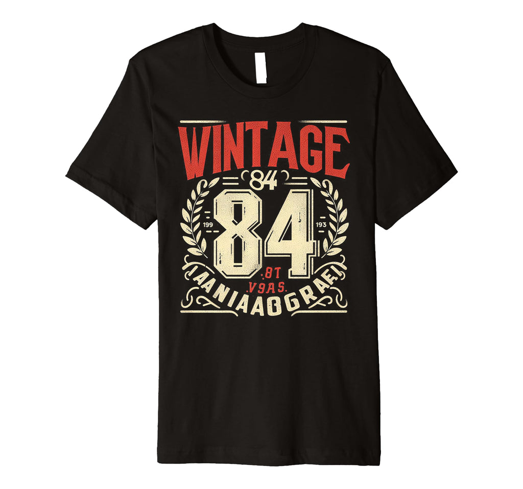 1984 Birthday 84 Born 1984 Typography T-Shirt - Trendy Graphic for Adults - T-Shirt, Sweatshirt, Hoodie