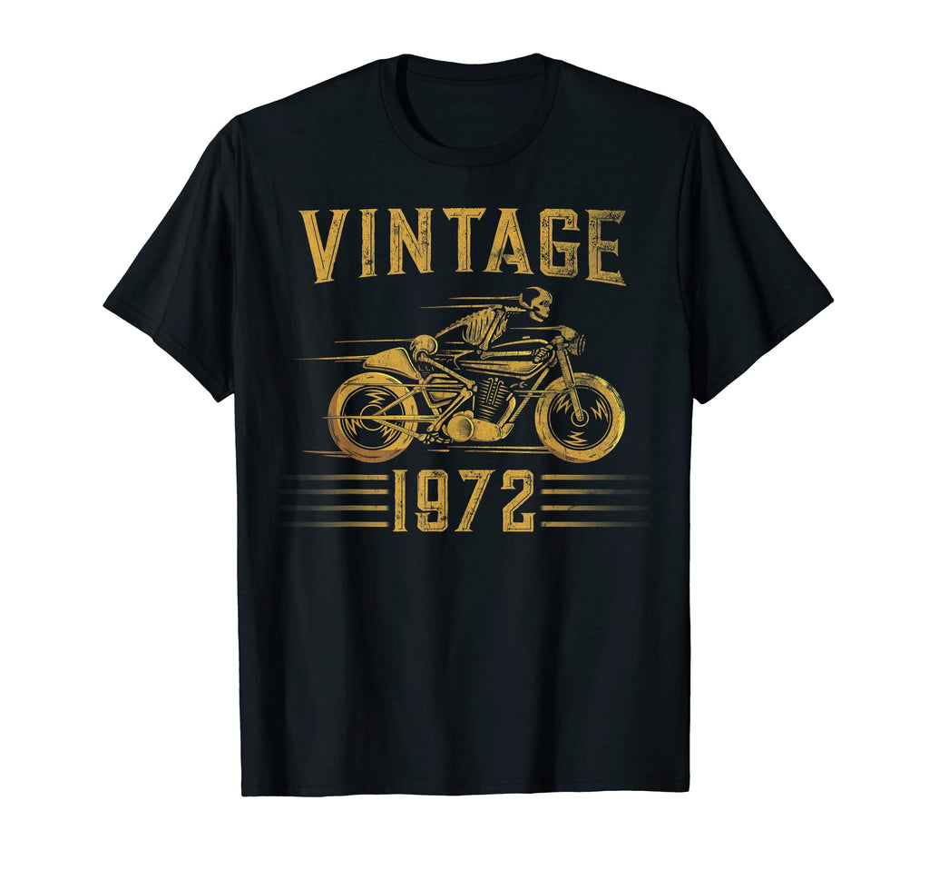 1972 Biker Motorcycle T-Shirt - Fun Novelty Design for Adults - T-Shirt, Sweatshirt, Hoodie