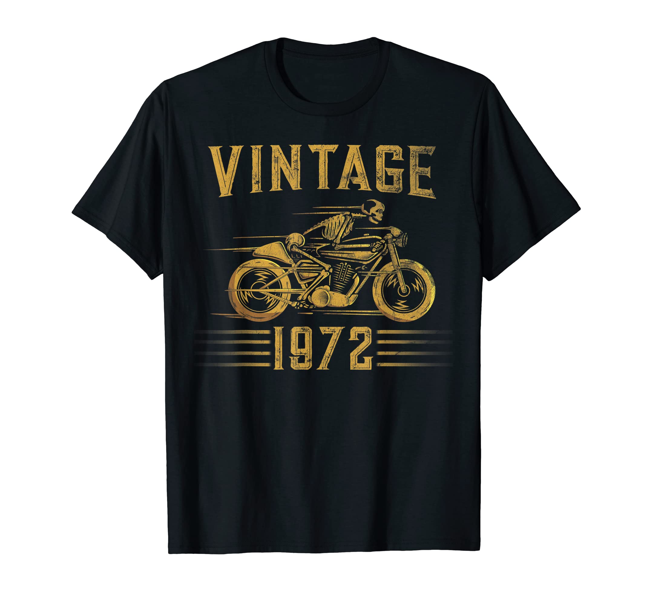 1972 Biker Motorcycle T-Shirt - Fun Novelty Design for Adults - T-Shirt, Sweatshirt, Hoodie