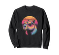 Capybara Sunglasses 80S Synthwave Sweatshirt - Trendy Graphic Men Women - T-Shirt, Sweatshirt, Hoodie