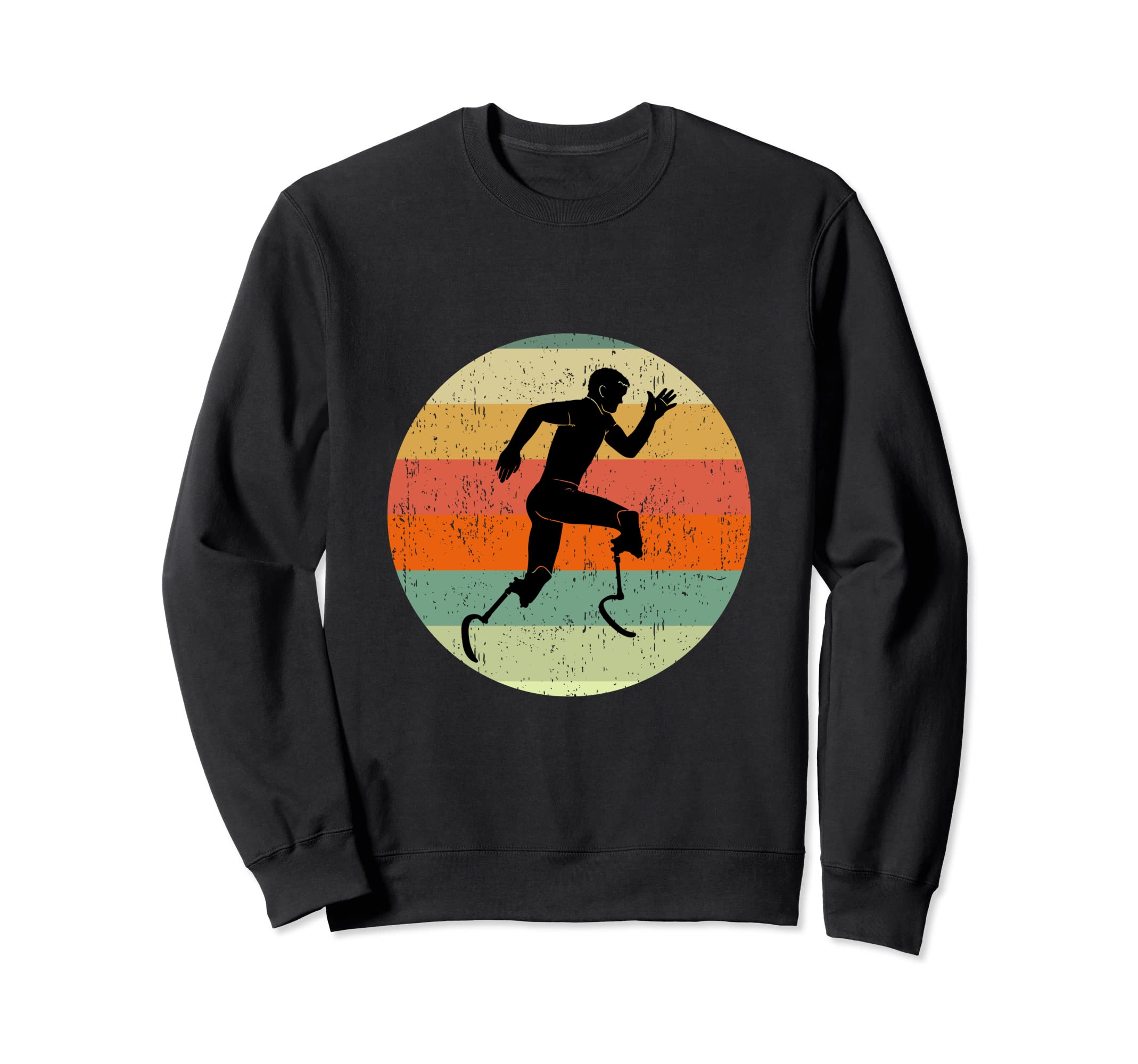 Disabled Runner Sunset Distressed Grunge Sweatshirt - Graphic Print Unisex - T-Shirt, Sweatshirt, Hoodie