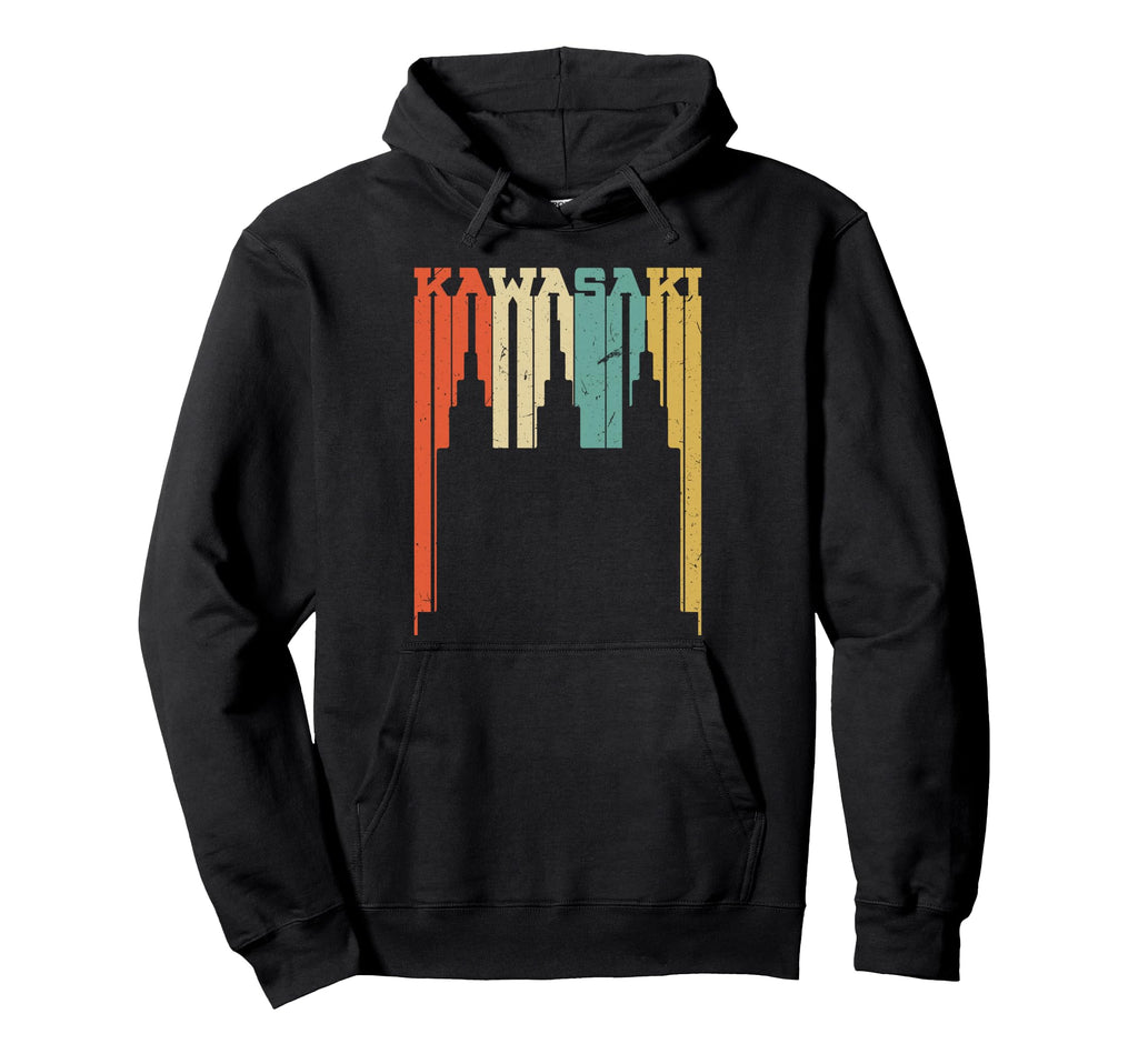 Kawasaki Skyline Silhouette Hoodie - Minimalist Print Men Women - T-Shirt, Sweatshirt, Hoodie