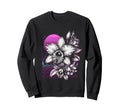 Cattleya Orchid Vaporwave Aesthetic Sweatshirt - Novelty Apparel Men Women - T-Shirt, Sweatshirt, Hoodie