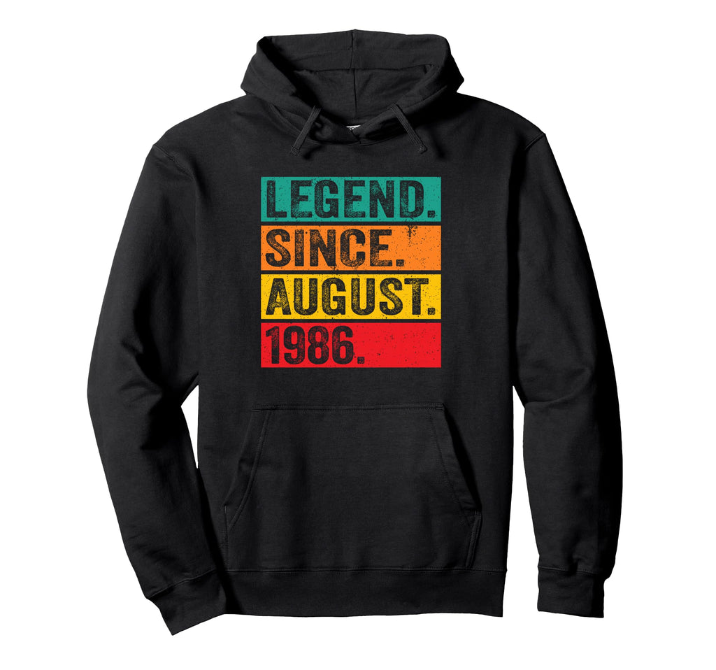 Legend Since August 1986 40Th Birthday 40 Hoodie - Streetwear Style Unisex - T-Shirt, Sweatshirt, Hoodie