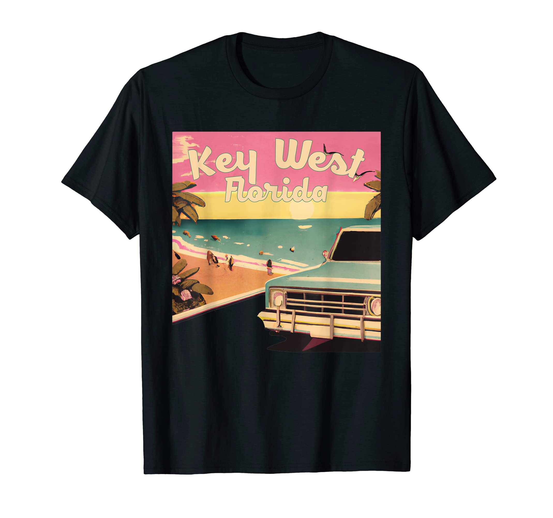 Key West Beach Vacation Souvenir Key T-Shirt - Custom Art Print Unisex - T-Shirt, Sweatshirt, Hoodie