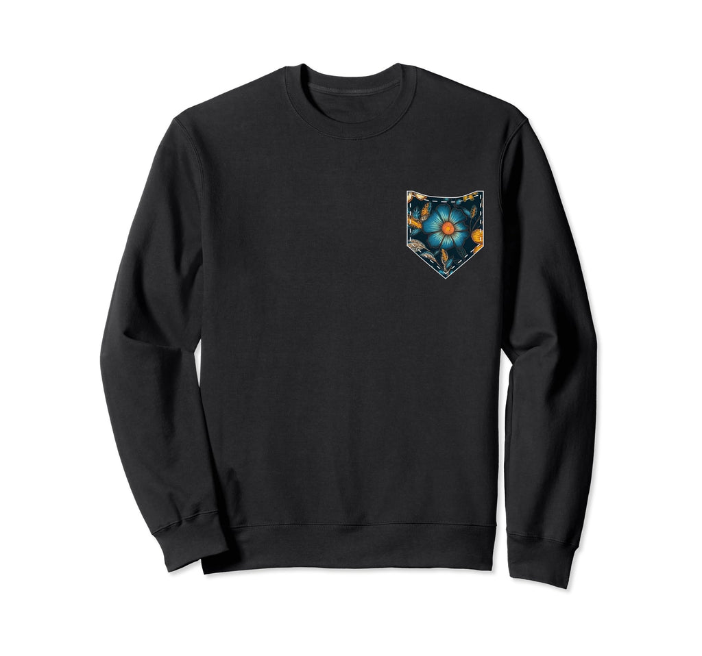 Floral Ukrainian Pocket Summer Sweatshirt - Aesthetic Graphic Unisex - T-Shirt, Sweatshirt, Hoodie