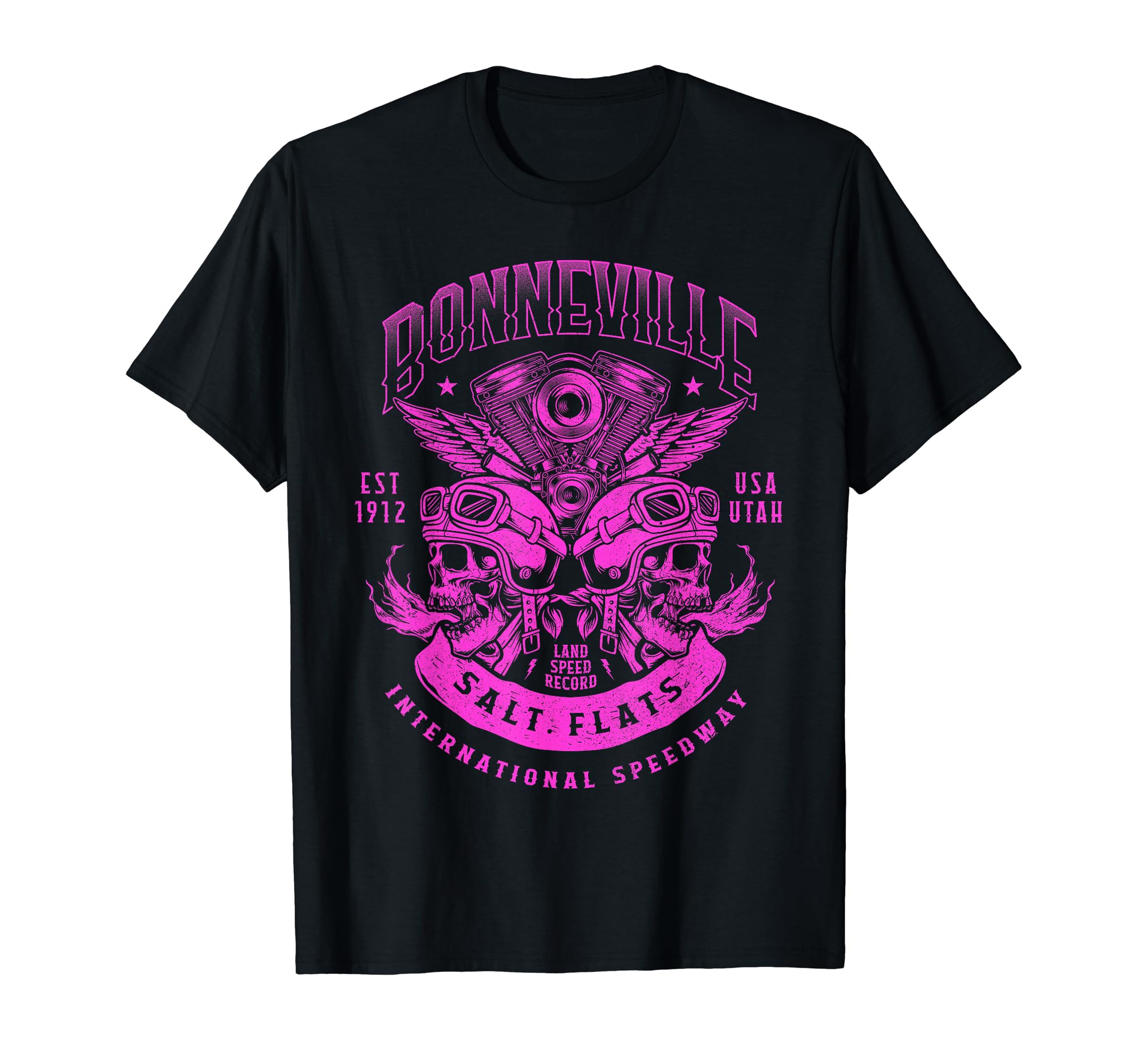 Bonneville Salt Flats Motorcycle Racing T-Shirt - Graphic Print Unisex - T-Shirt, Sweatshirt, Hoodie