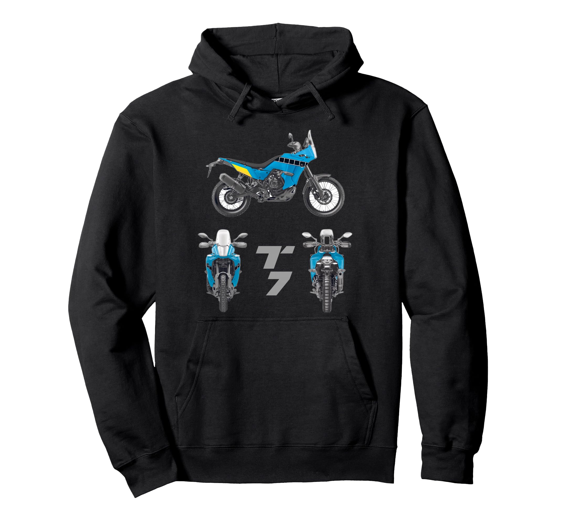 Tenere 700 T7 Adventure Bike Enduro Hoodie - Fun Novelty Design Men Women - T-Shirt, Sweatshirt, Hoodie