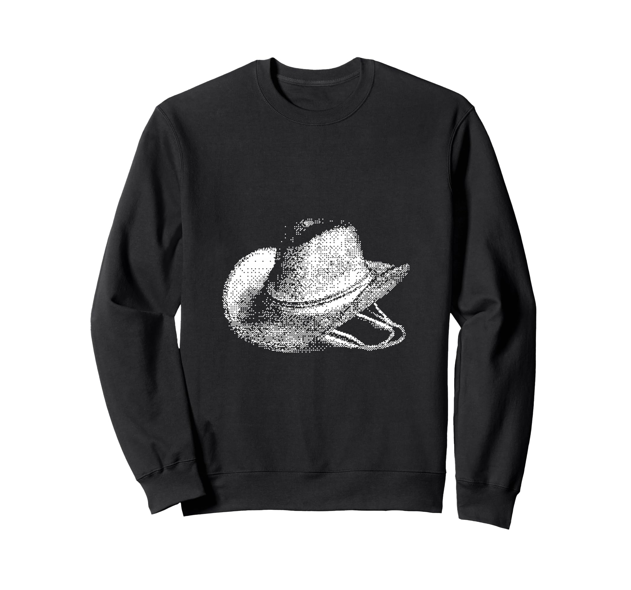 Cowboy Hat Pixelated Wild West Sweatshirt - Fun Novelty Design Men Women - T-Shirt, Sweatshirt, Hoodie