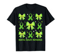 Green Coquette Bow Mental Health T-Shirt - Casual Everyday Wear Men Women - T-Shirt, Sweatshirt, Hoodie