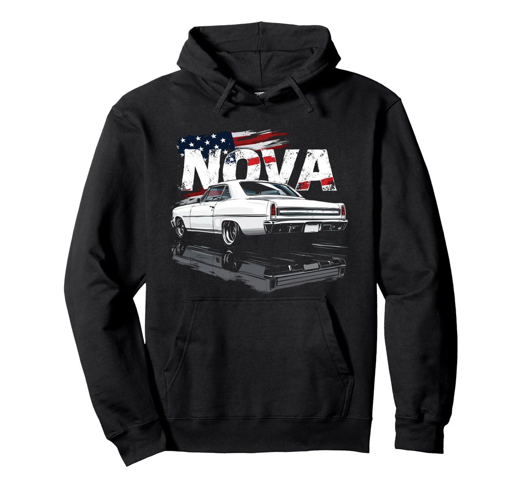 Pro Touring 66 67 Nova Ss Rearview Hoodie - Trendy Graphic Men Women - T-Shirt, Sweatshirt, Hoodie