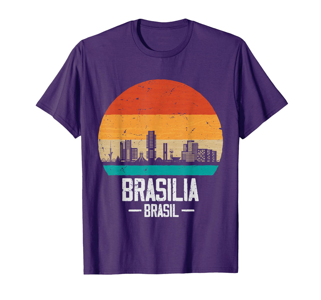 Brasilia Brasil Sunset Skyline T-Shirt - Streetwear Style for Adults - T-Shirt, Sweatshirt, Hoodie