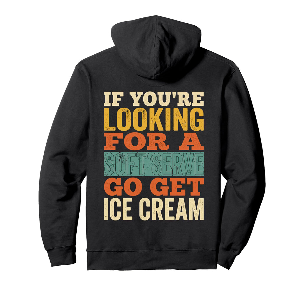 Pickleball Soft Serve Ice Cream Hoodie - Casual Everyday Wear for Adults - T-Shirt, Sweatshirt, Hoodie