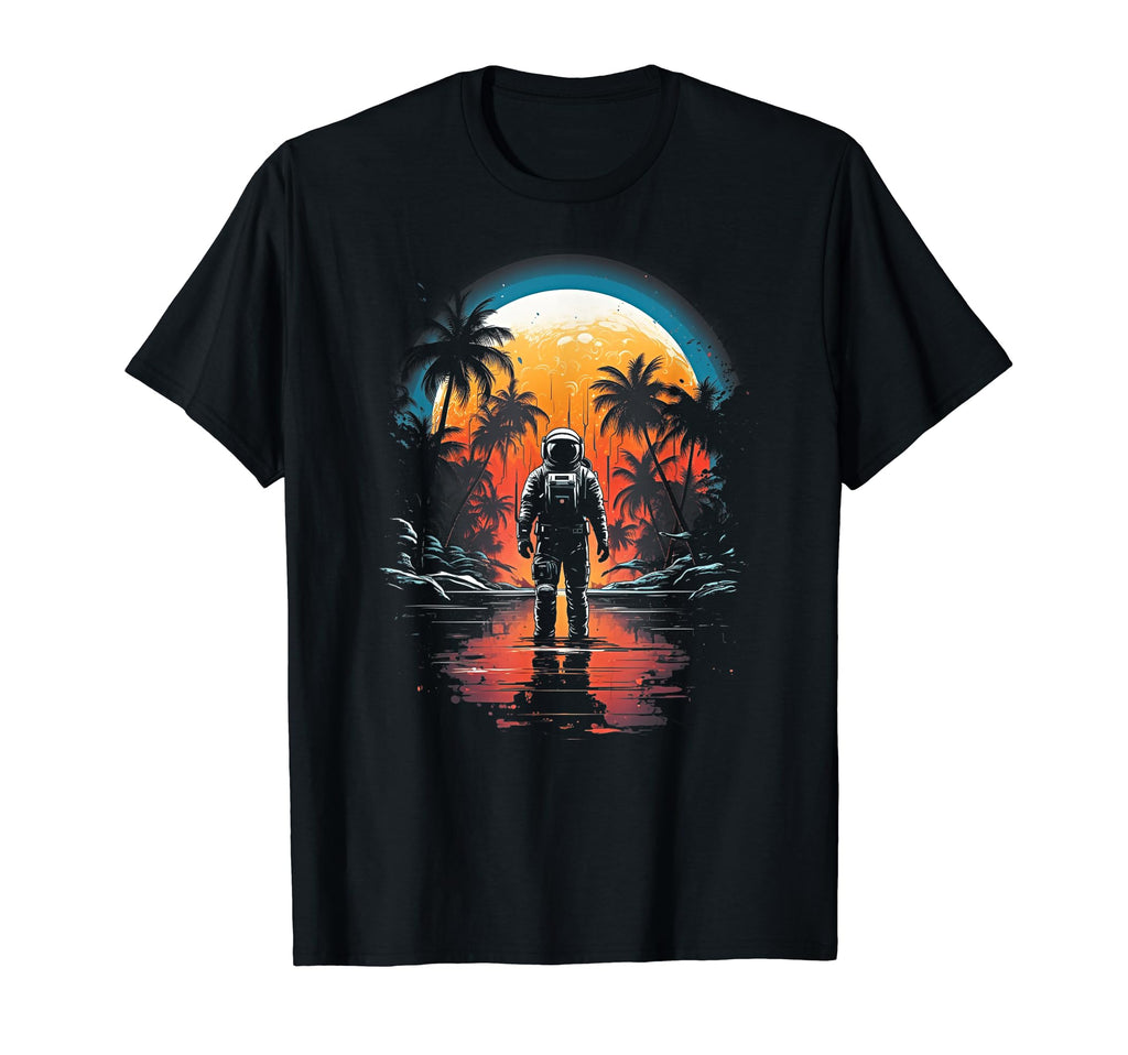 Synthwave Astronaut Cyberpunk 80S Sci T-Shirt - Trendy Graphic for Adults - T-Shirt, Sweatshirt, Hoodie