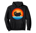 Chinchilla 60S 70S Sunset Rodent Hoodie - Fun Novelty Design for Adults - T-Shirt, Sweatshirt, Hoodie
