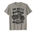 Two Wheels Forever Motorcycle T-Shirt - Graphic Print Unisex - T-Shirt, Sweatshirt, Hoodie