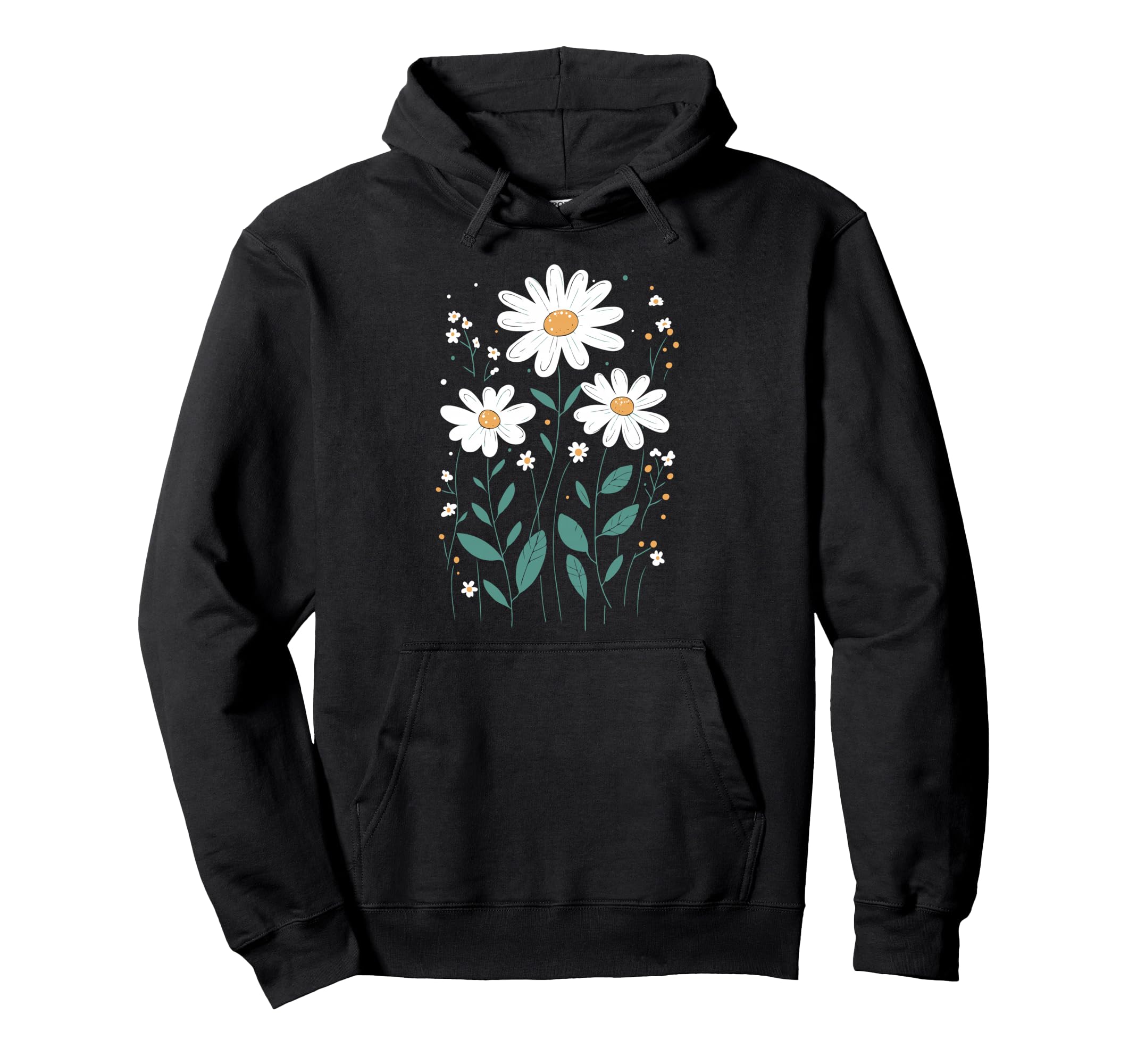 Wildflowers Flowers Pattern Summer Hoodie - Custom Art Print Men Women - T-Shirt, Sweatshirt, Hoodie