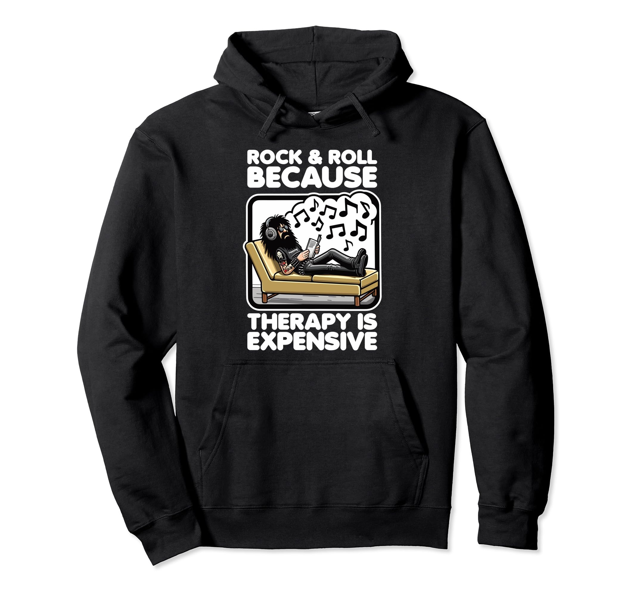 Funny Rock Roll Music Fan Self Hoodie - Casual Everyday Wear Men Women - T-Shirt, Sweatshirt, Hoodie