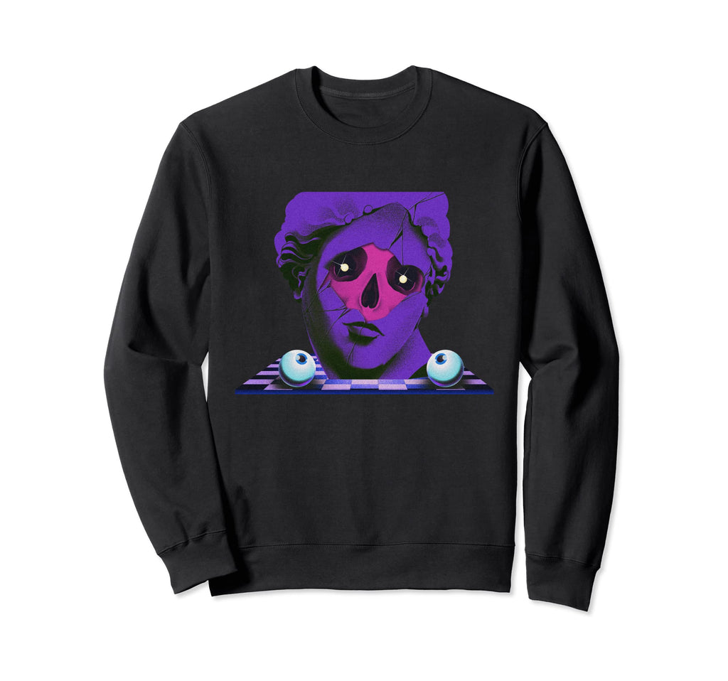Aesthetic Vaporwave Synthwave Sweatshirt - Unique Graphic Men Women - T-Shirt, Sweatshirt, Hoodie