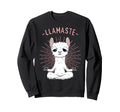Funny Llamaste Llama Yoga Meditation Sweatshirt - Graphic Print for Adults - T-Shirt, Sweatshirt, Hoodie