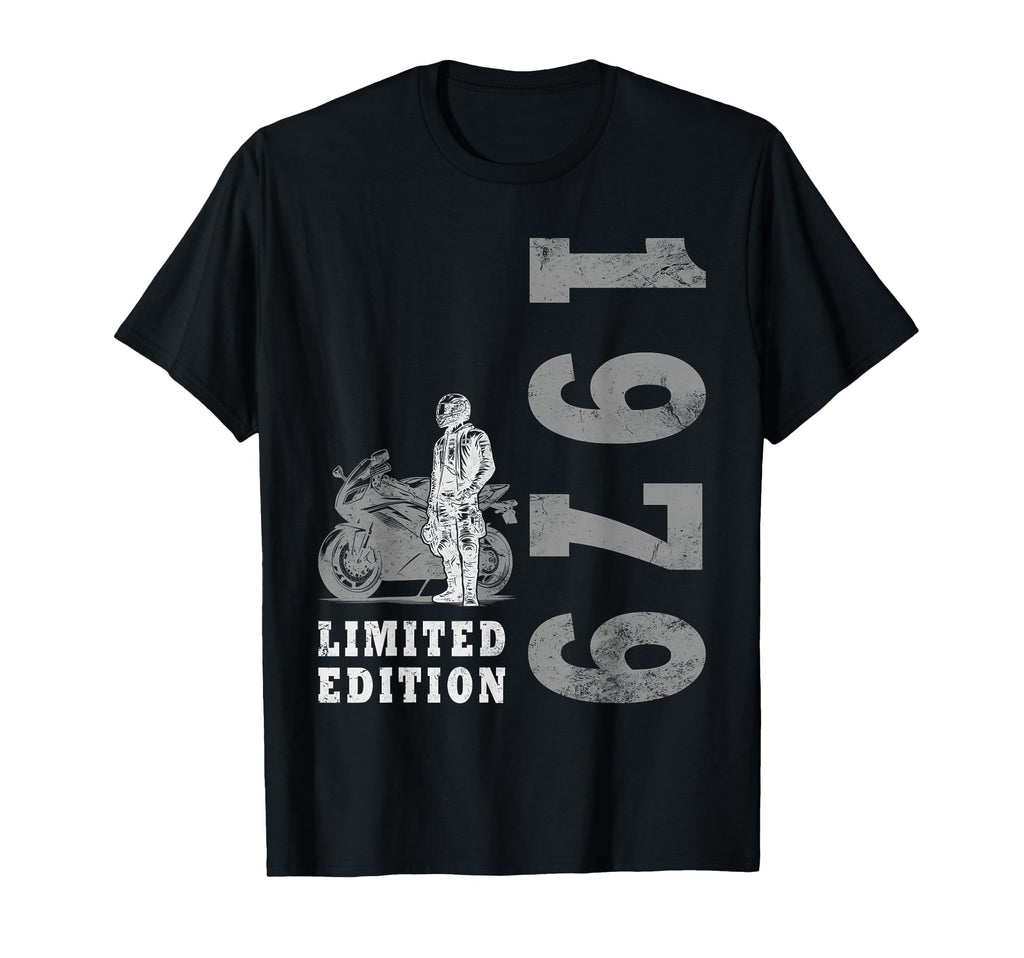 45 Years Biker 1979 Motorcyclist T-Shirt - Fun Novelty Design Unisex - T-Shirt, Sweatshirt, Hoodie