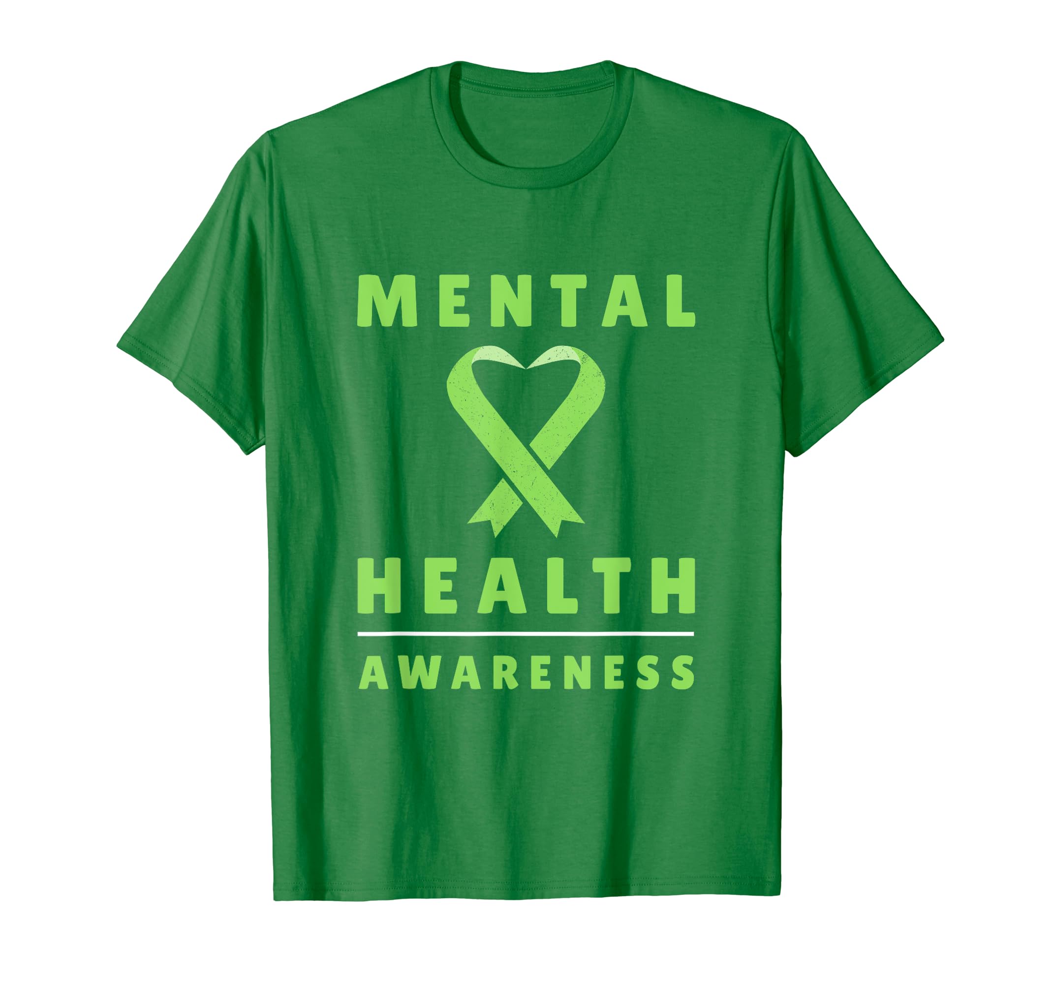 Green Mental Health Fight Stress Mental T-Shirt - Novelty Apparel Unisex - T-Shirt, Sweatshirt, Hoodie