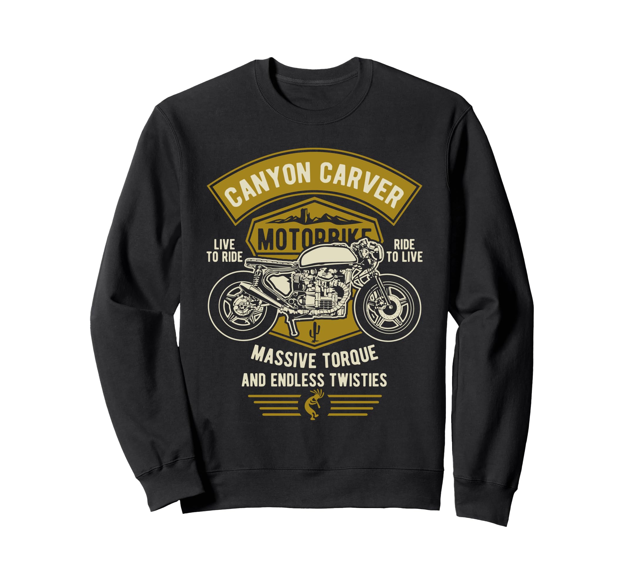 Canyon Carver Motorcycle Sweatshirt - Fun Novelty Design Unisex - T-Shirt, Sweatshirt, Hoodie