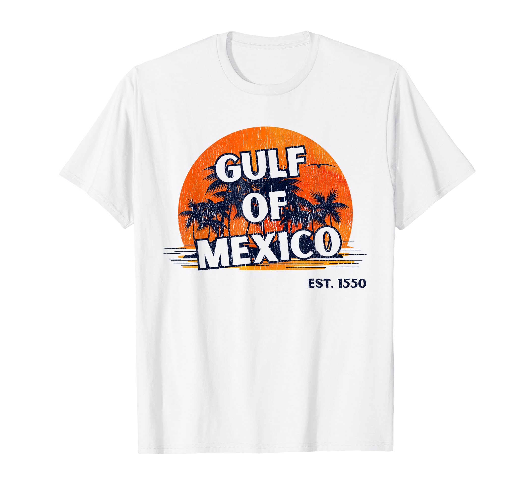 Gulf Mexico Est 1550 Beach Sunset T-Shirt - Minimalist Print Unisex - T-Shirt, Sweatshirt, Hoodie
