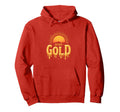 Stay Gold Sunset Inspirational Typography Hoodie - Graphic Print for Adults - T-Shirt, Sweatshirt, Hoodie