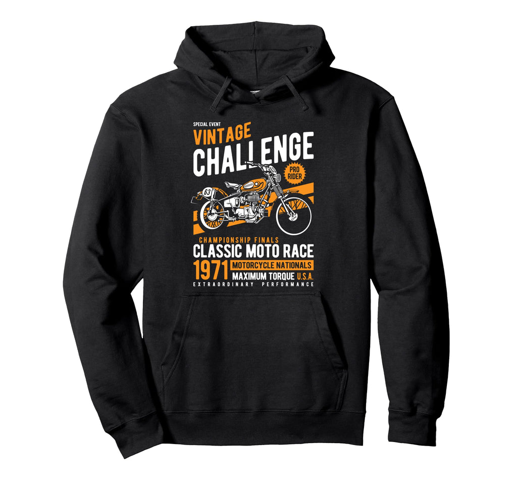 Challenge Motorcycle Race Hoodie - Aesthetic Graphic Men Women - T-Shirt, Sweatshirt, Hoodie