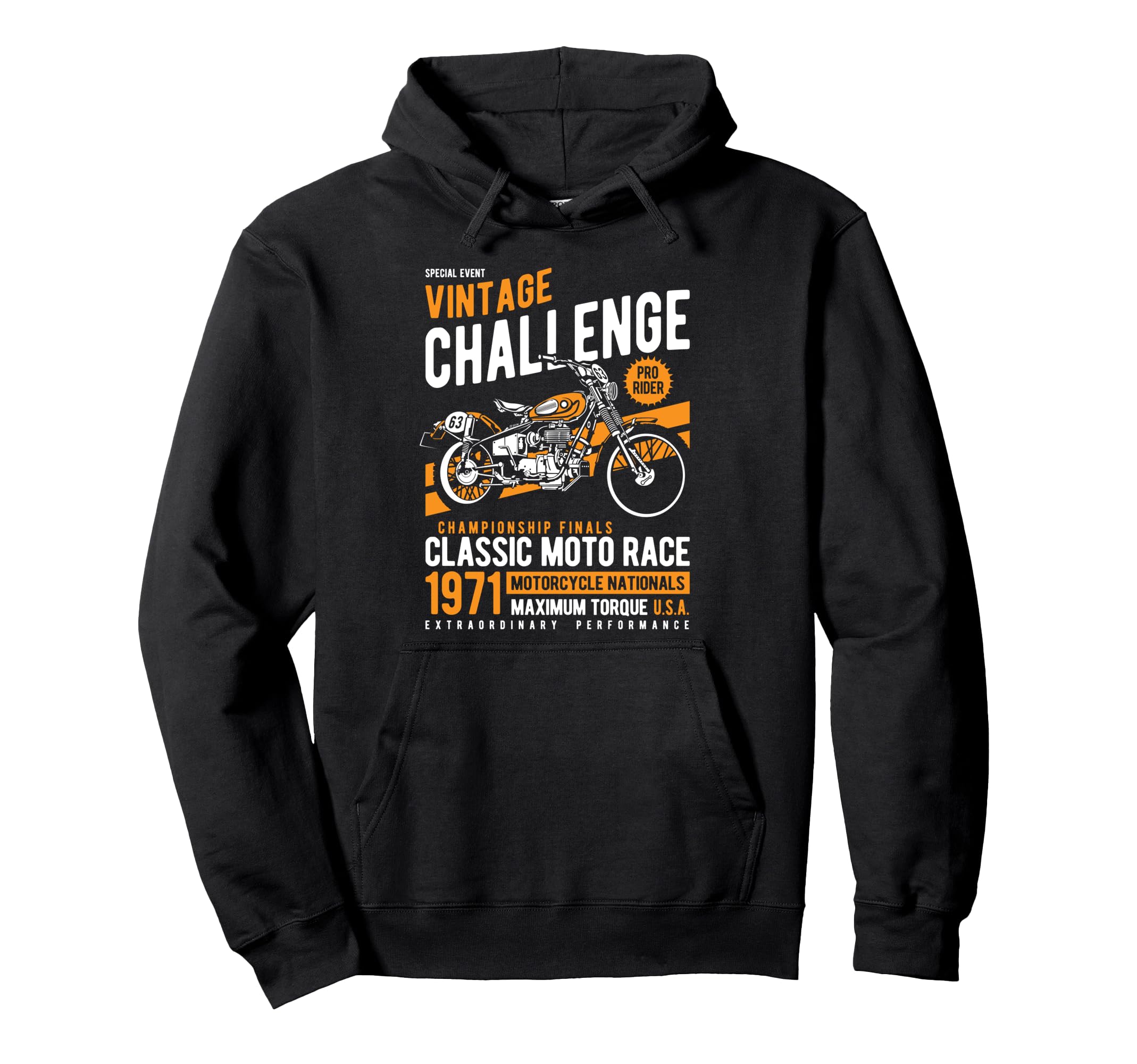 Challenge Motorcycle Race Hoodie - Aesthetic Graphic Men Women - T-Shirt, Sweatshirt, Hoodie