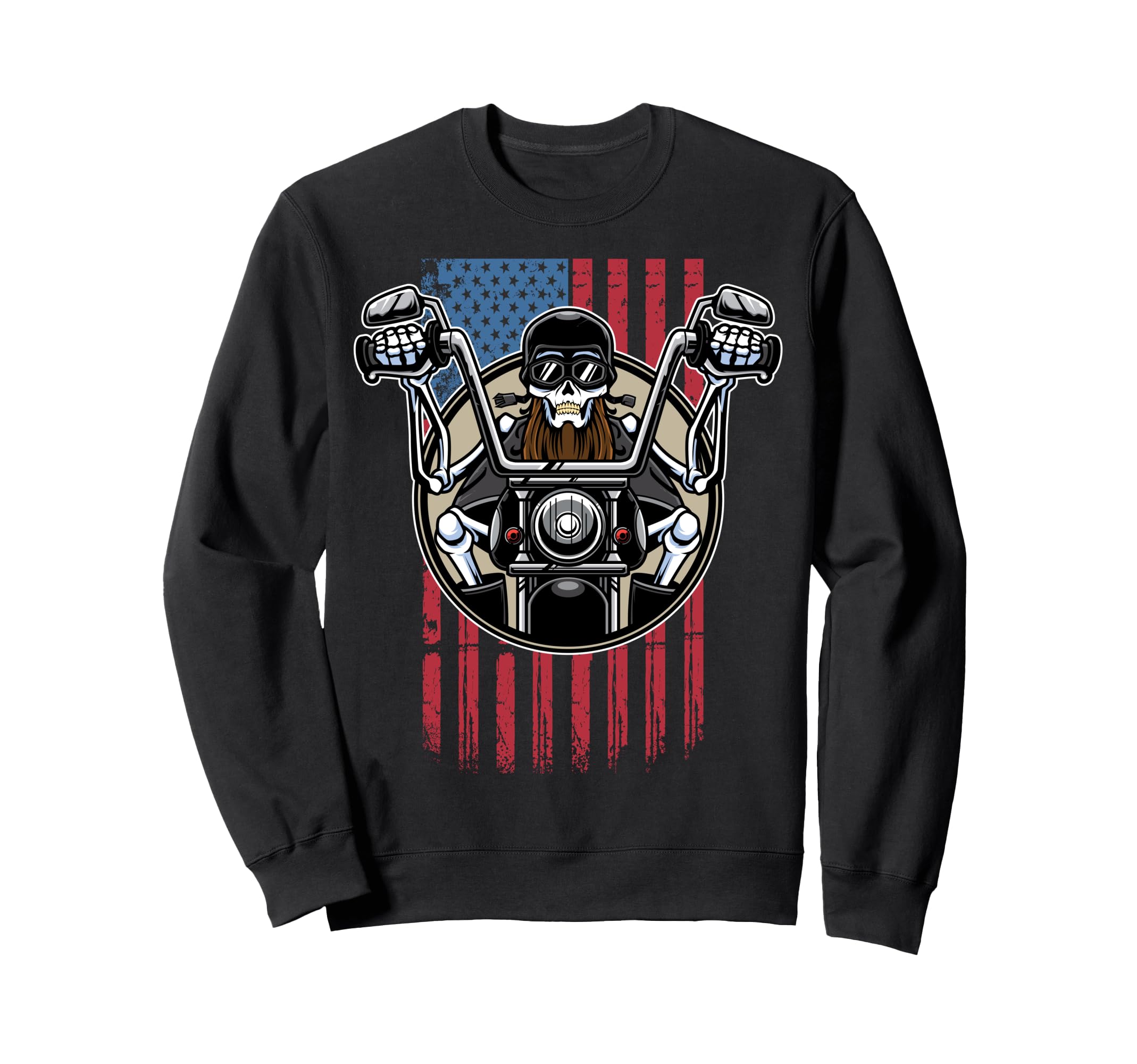 Us American Flag Live To Ride Sweatshirt - Fun Novelty Design Men Women - T-Shirt, Sweatshirt, Hoodie