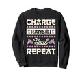 Crystal Healing Charge Transmit Sweatshirt - Fun Novelty Design Men Women - T-Shirt, Sweatshirt, Hoodie