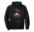 Vaporwave Solar System 80S Hoodie - Casual Everyday Wear Men Women - T-Shirt, Sweatshirt, Hoodie