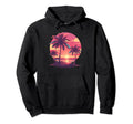 Retrowave 1980S 1990S Palm Trees Hoodie - Casual Everyday Wear Unisex - T-Shirt, Sweatshirt, Hoodie