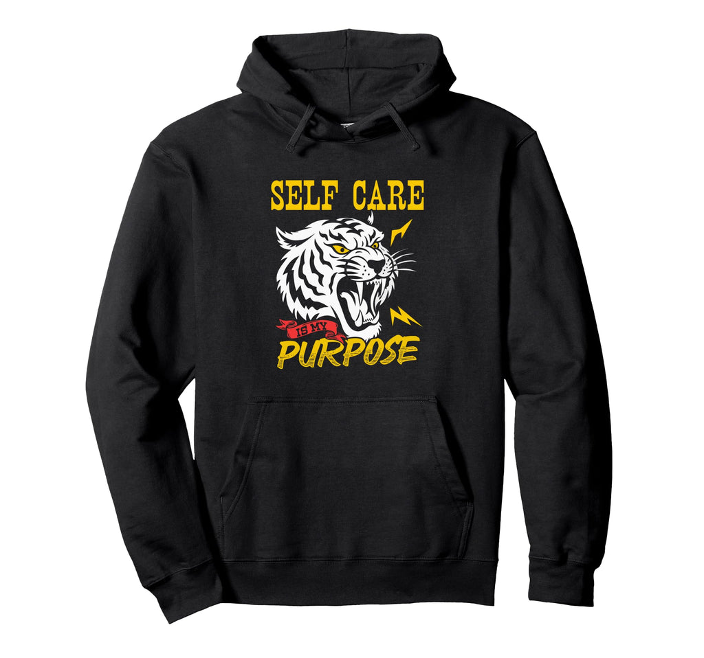 90S Self Awareness Tiger Self Care Is Hoodie - Fun Novelty Design Unisex - T-Shirt, Sweatshirt, Hoodie