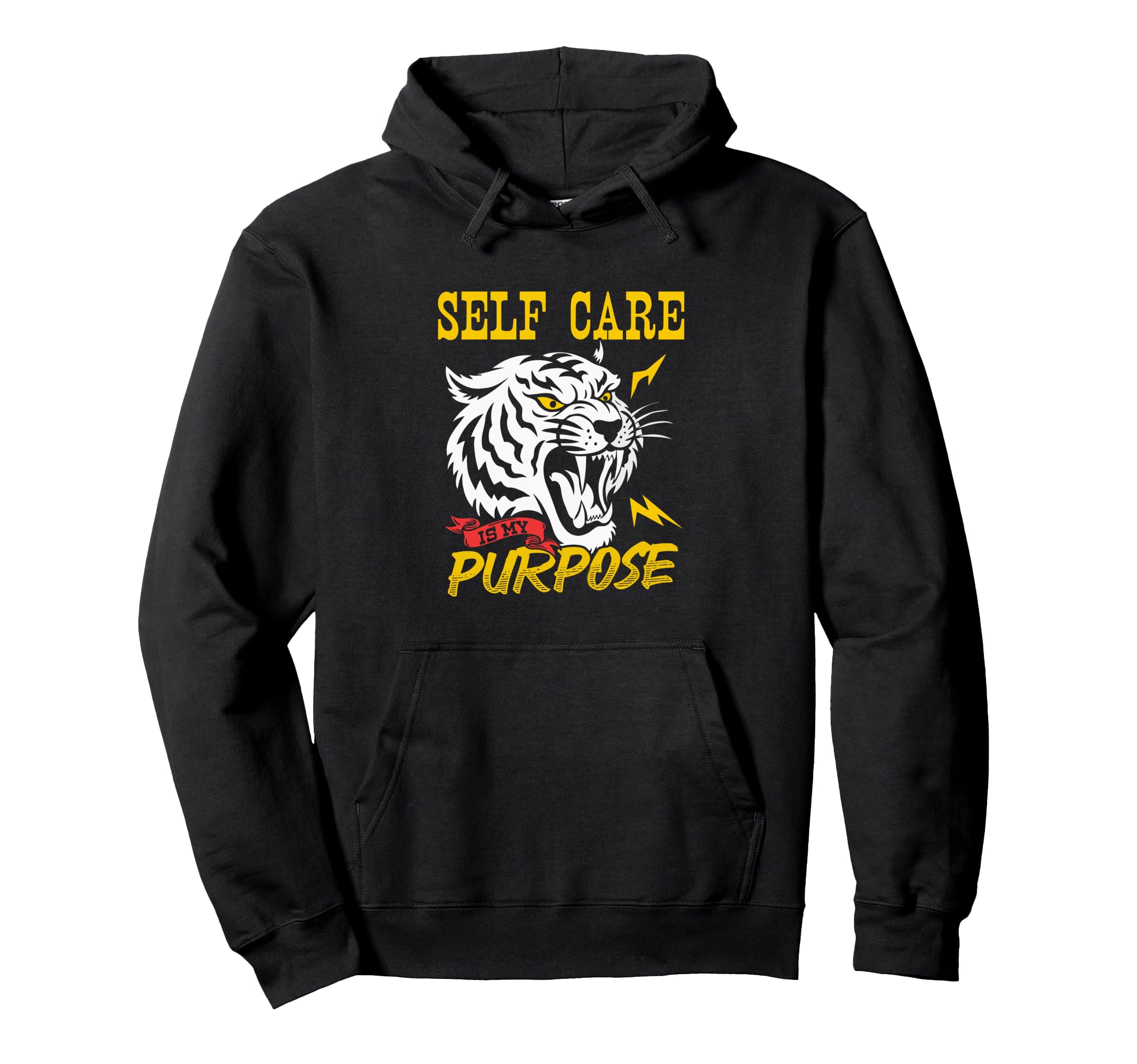 90S Self Awareness Tiger Self Care Is Hoodie - Fun Novelty Design Unisex - T-Shirt, Sweatshirt, Hoodie