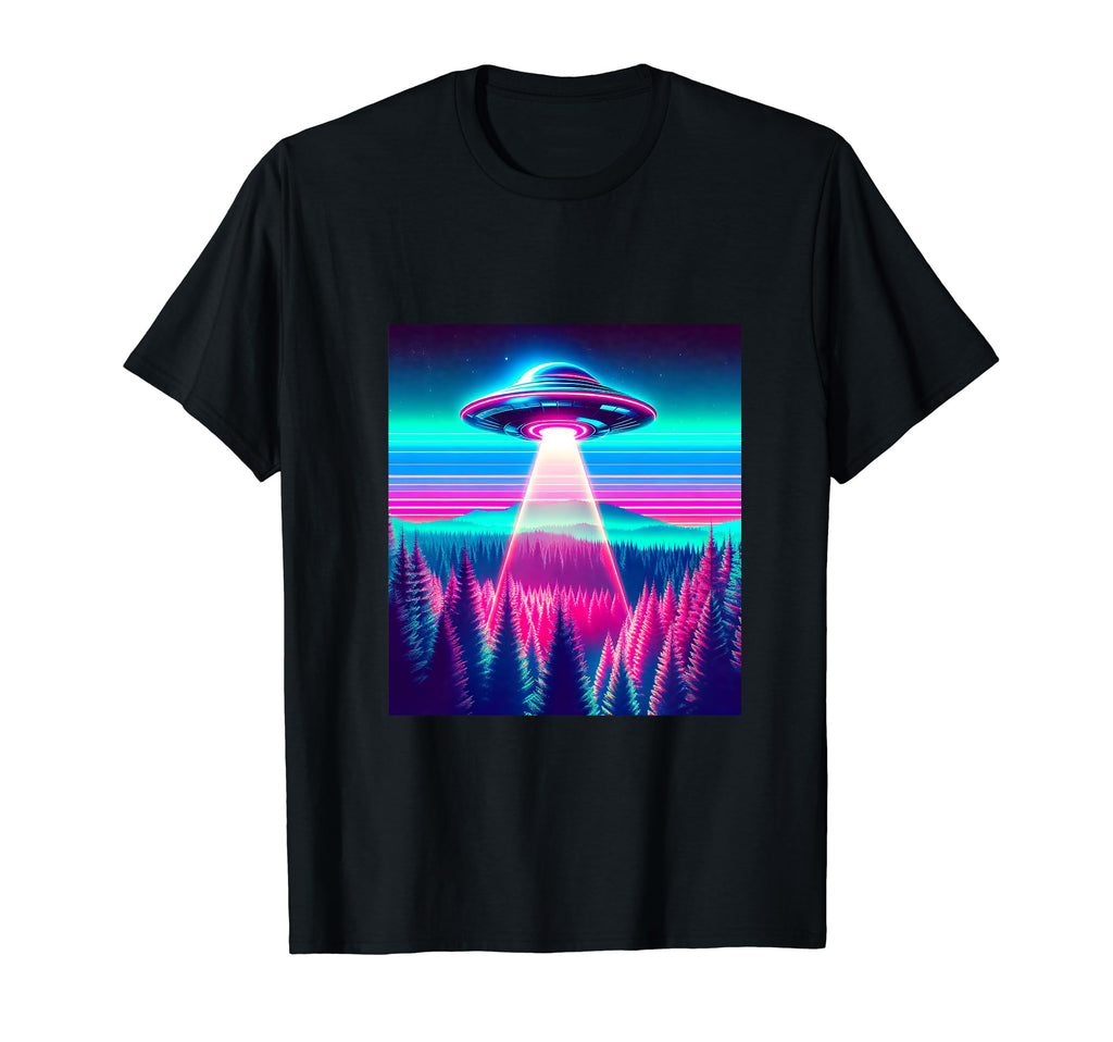 Ufo Believe Vaporwave Aesthetic T-Shirt - Custom Art Print for Adults - T-Shirt, Sweatshirt, Hoodie
