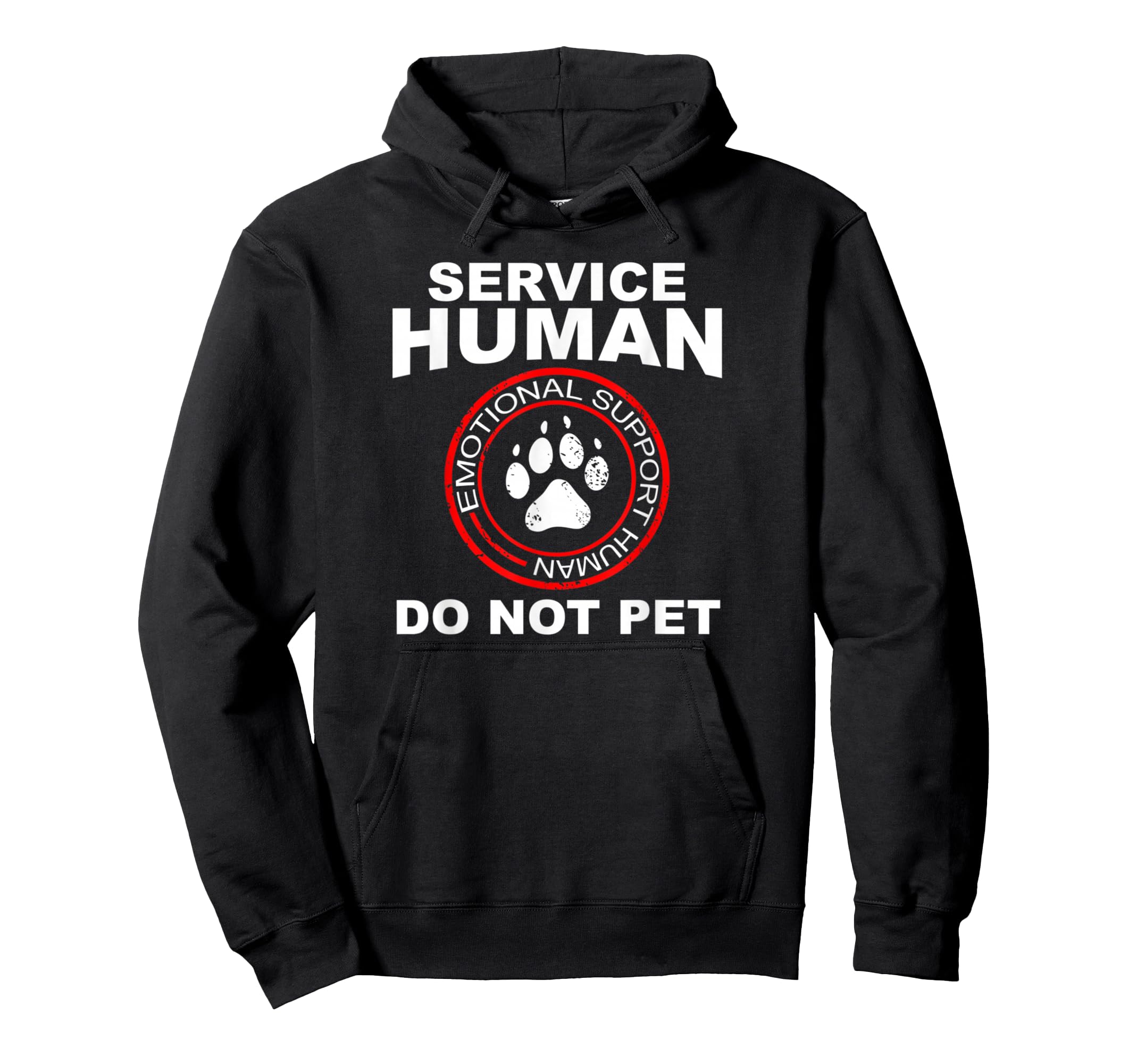 Service Human Dog Owner Emotional Hoodie - Trendy Graphic for Adults - T-Shirt, Sweatshirt, Hoodie