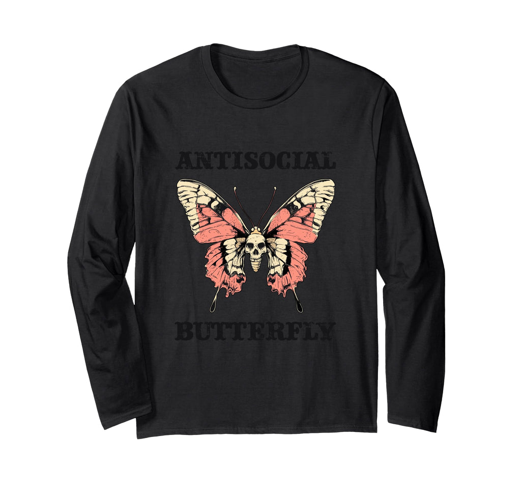 Antisocial Butterfly T-Shirt - Streetwear Style Unisex - T-Shirt, Sweatshirt, Hoodie