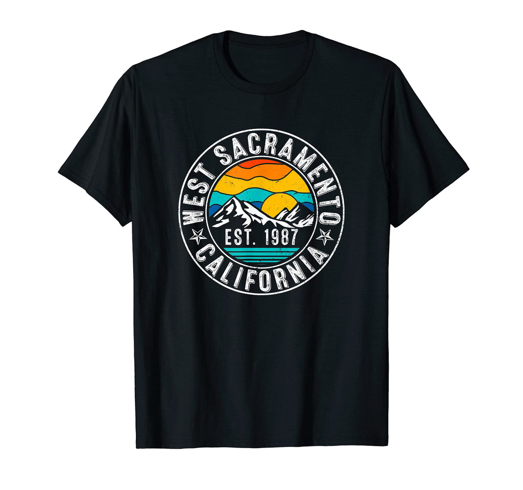 70S 80S West Sacramento California Ca T-Shirt - Graphic Print for Adults - T-Shirt, Sweatshirt, Hoodie