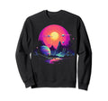 Vaporwave Solar System 80S Sweatshirt - Streetwear Style for Adults - T-Shirt, Sweatshirt, Hoodie