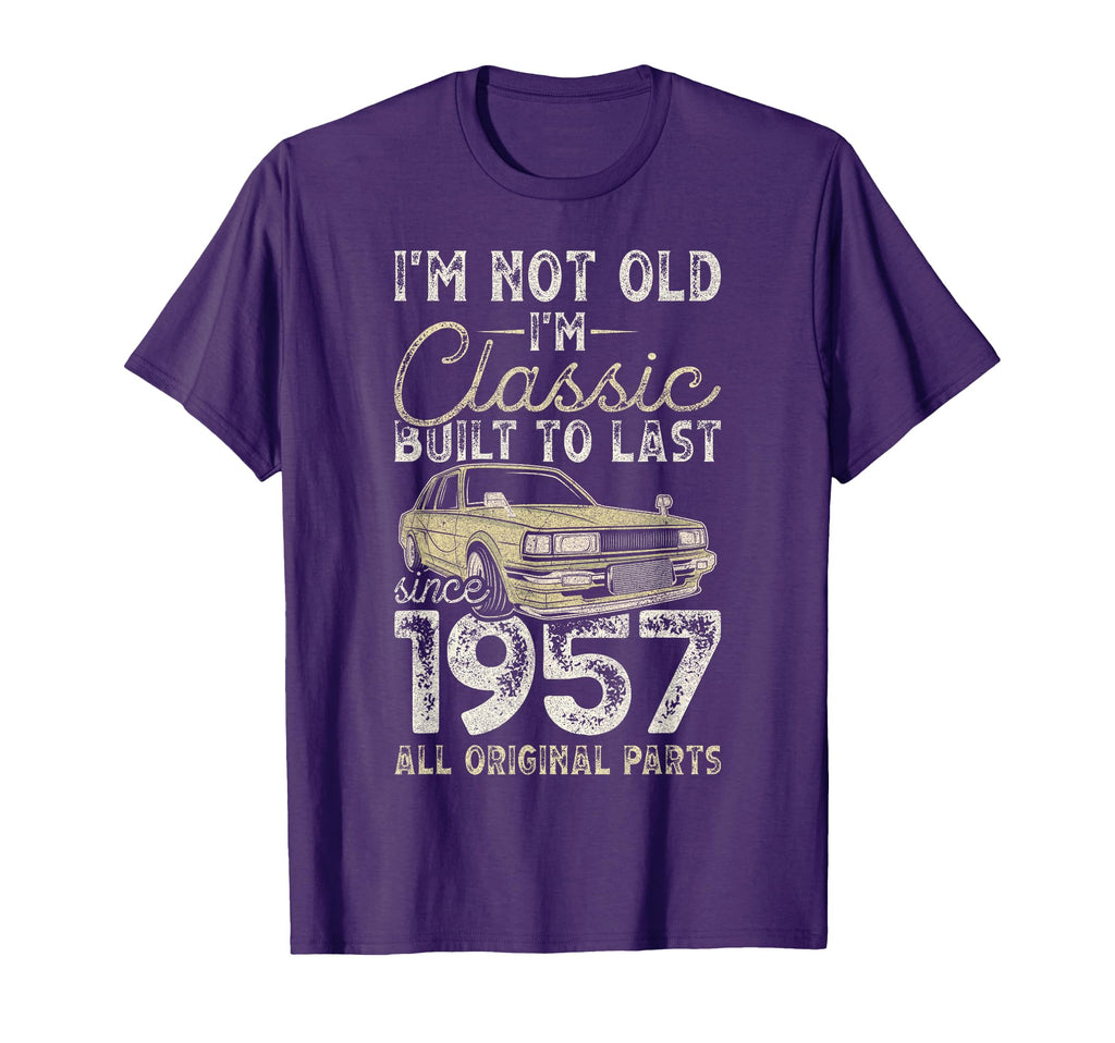 69Th Birthday Since 1957 Car 69 Year T-Shirt - Novelty Apparel Men Women - T-Shirt, Sweatshirt, Hoodie